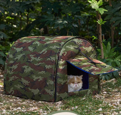 Cat Outdoor Tent Pets Waterproof Warm Beds House Pet Puppy Comfort Semi Enclosed Sleeping Furniture Cat Supplies Accessories