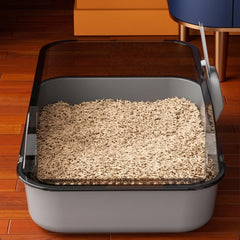Cat Litter Box Large Capacity Semi-closed Removable Splashproof Cats Toilet with Cat Litter Scoop Pet Clean Supplies Litter Box