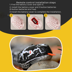 Interactive Cat Toys Realistic Simulation RC Remote Control Snake Toy Moving Electric Tricky Snake Cat Toys For Indoor Cats Dogs