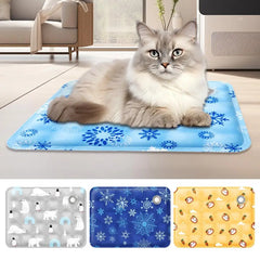 Dog Cooling Mat Summer Pet Self Cooling Pad Cat Bed Mat For Small Medium Large Dogs Indoor Dog Crate Mat