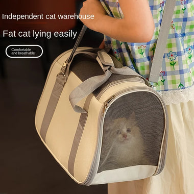 Pet Outing Portable Cat Dogs Handbag Summer Breathable Carrier Travel Puppy Kitten Single Shoulder Bag Pet Carrying Bag Supplie