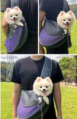 Pet Cat Dog Carrier Backpack Travel Tote Shoulder Bags Mesh Sling Carry Pack Pet Carrying Supplies Crossbody Shoulder Bag