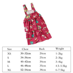 Pet Cat Dress Clothes Christmas Dog Dress Dog Slip Dress ，Coat Dress Red Skirt Costume Pet Cat Warm Dress Bow Skirt Pet Costume