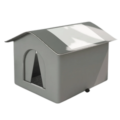 Pet Hideaway Waterproof Insulated Cat House Foldable Warm Feral Cat Shelter Enclosed Pet Condos for Cats Rabbits Dogs