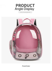 Portable Pet Backpack Outdoor Cat Supplies Transparent Shoulder Bag Pet Bag Breathable Space