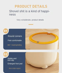Cat Excrement Trash Can Fully Enclosed Cat Litter Basin Cat Toilet Cat Litter Special Garbage Can Excrement Supplies