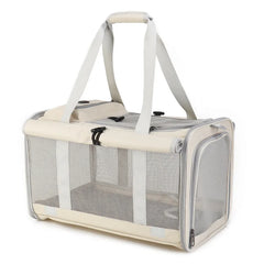 Pet Bag  Portable Bag for Outings Foldable Car Shoulder Portable Cat Bag  Large Capacity Two Cat Outing Bag