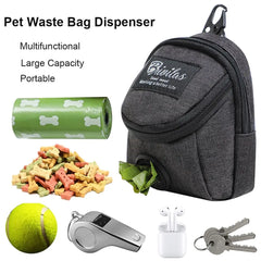 Pet Dog treat pouch Portable Multifunction Dog training bag Outdoor Travel Dog Poop Bag Dispenser Durable Pet accessories