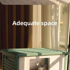 HOOPET Cat Litter Cat House Cottage Summer Outdoor Rainproof Dog Kennel Cat House Stray Cat Outdoor Nests