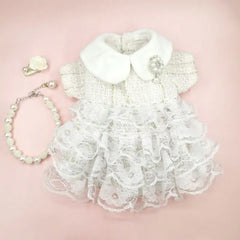 Pet Cat Dress Clothes Christmas Dog Dress Dog Slip Dress ，Coat Dress Red Skirt Costume Pet Cat Warm Dress Bow Skirt Pet Costume