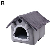 Foldable Pet House Removable Washable Cat House Puppy Cave Sofa Pet Bed House for Extra Small Dogs and Small and Medium Cats