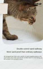 Fully Enclosed Extra Large Cat Litter Box Anti-odor Cat Toilet Simple Style Cat Litter Box Pet Supplies Eco-friendly Material