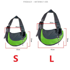 Pet Cat Dog Carrier Backpack Travel Tote Shoulder Bags Mesh Sling Carry Pack Pet Carrying Supplies Crossbody Shoulder Bag