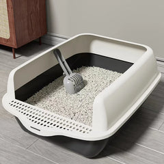 Cat litter box extra large, semi enclosed, splash proof, thickened toilet drawer, dog cat pet specific litter box