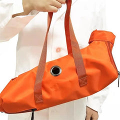 Portable and foldable pet carrying bag for cats, anti-scratch and bite, fixed cat bag for vaccination.