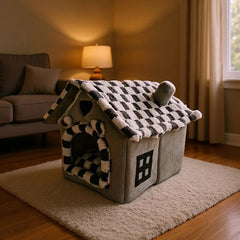 Foldable Pet House Removable Washable Cat House Puppy Cave Sofa Pet Supplies Suitable for Small and Medium Cats and Dogs