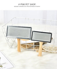 Pet Cat and Dog Grooming Supplies: Hair Remover Brush, Wood Combs, Flea Comb for Shedding