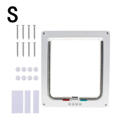 1pcs pet door, cat door, two-way access door, glass acrylic board, cat and dog house