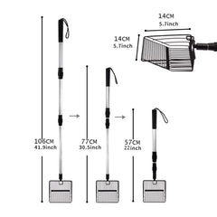 Chicken Coop Scooper Stretchable Chicken Coop Cleaning Tools Chicken Coop Accessories Poop Shovel For Separating Poop And Debris