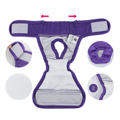 Pet Soft Diapers Puppy & Doggy Diapers Washable Reusable Highly Absorbent Dog Heat Panties With Strong & Flexible Closure For