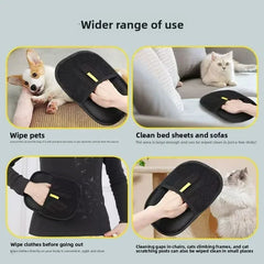 Pet Grooming Gloves Dog Grooming Equipment Anti-static Pet Hair Removal Brushes for Cats and Dogs on Clothes Sofas Carpets Etc.