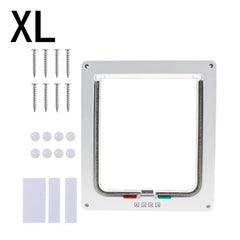 1pcs pet door, cat door, two-way access door, glass acrylic board, cat and dog house