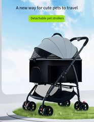 Pet Car Lightweight Foldable Designed Specifically for Walking Dogs Babies and Medium-sized Outdoor Equipment for Dogs and Cats