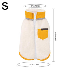 Pet Dog Clothes Autumn Winter Warm Fleece Vest Jacket For Small Medium Dogs Chihuahua French Bulldog Pug Clothing Coat