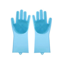 Pet Grooming Gloves Dog Cat Bathing Cleaning Glove Shampoo Scrubber Clean Soft Silicone Hair Removal Glove Hand Skin Protection