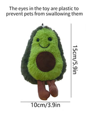 A cute avocado pet plush toy, suitable for daily companionship of small and medium-sized dogs