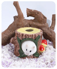 Pottery Hamster House Pet Bed Hideout Hut Hamster Gerbil Hamster House Guinea Pig Nest Sleeping Bed Ceramic House