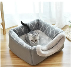 Closed Pet Sleeping House Small Dogs Cat Bed All Season Puppy Nest Winter Warm Cat Litter Pet Villa Closed Kennel Pet Supplies
