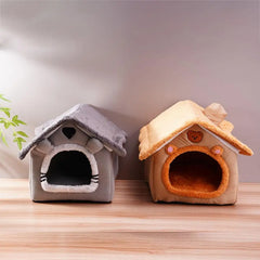 Pet Supplies Bed House Foldable Pet House Removable Washable Cat House Puppy Cave Sofa for Small Dogs and Small and Medium Cats