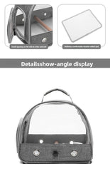 Pet Portable Travel Bag Outdoor Breathable Small Animal Carriers Equipment Zipper Double Open Oxford Small Pet Outing Supplies