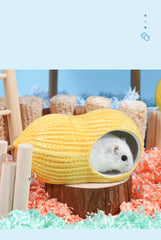 Pottery Hamster House Pet Bed Hideout Hut Hamster Gerbil Hamster House Guinea Pig Nest Sleeping Bed Ceramic House