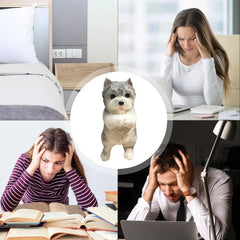 Cat Fidget Toy for Kids Sensory Toys Squeeze Toys Desk Decor Cat Dog Shape Collectible Figurines Toys Soft Flocking Fidget Toy