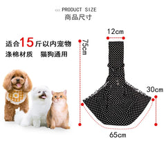 Pet Sling Carrirer Bag for Small Dogs Cats, Cross Shoulder Canvas Carrying Bags Fits Puppies Teddy Chihuahua for Walking Travel