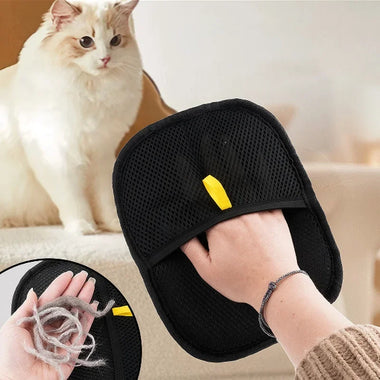 Pet Grooming Gloves Static Dedusting Brush Pet Hair Remover Brush Removing Dog Cat Hair From Sofa Carpet Clothes Pet Products