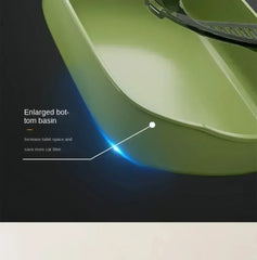 Open Type Cat Litter Box Semi Enclosed Splash Proof and Easy Clean Cat Toilet Cleaning Cat Litter Box with Cat Litter Shovel