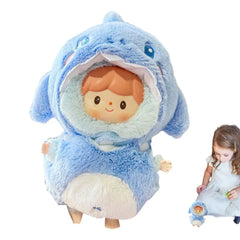 Kids Doll Dress up Clothes Kids Doll Clothing Soft Anime Plush Clothing Doll Clothes Suit Outfit Accessories Plush Doll's