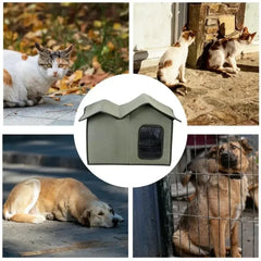 Outdoor Cat House Removable and Washable Design Pet Bed Waterproof Cat Dog Universal Convenient Storage and Washable Dog House