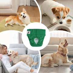 Pet Soft Diapers Puppy & Doggy Diapers Washable Reusable Highly Absorbent Dog Heat Panties With Strong & Flexible Closure For