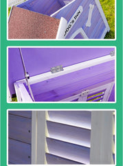 Solid Wood Dog House Large Outdoor Dog House Pet Dogs Park Pets Puppy Bed's Dogs Kennel Crate Little Houses and Rooms for Living