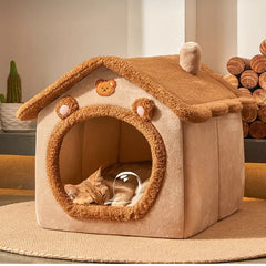 Foldable Pet House Removable Washable Cat House Puppy Cave Sofa Pet Bed House for Extra Small Dogs and Small and Medium Cats NEW