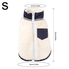 Pet Dog Clothes Autumn Winter Warm Fleece Vest Jacket For Small Medium Dogs Chihuahua French Bulldog Pug Clothing Coat