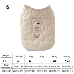 Winter Pet Coat Clothes for Cold Weather Clothing Warm Dog Clothes with Built in Harness Hole Pet Apparel for Small Dogs Cats