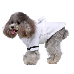 Dog Bath Robe After Bath, Quick Dry Absorbent Towel Robe with Belt for Small Medium Dogs Cats, Post Bath Drying Pet Accessories
