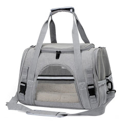 Travel pet bag portable for outdoor carrying one shoulder diagonal cross pet Bag foldable breathable Outgoing Pets Handbag