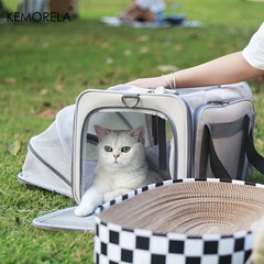 Pet Carriers Backpack Portable Breathable Foldable Shoulder Bag Cat Dog Carrier Bags Outgoing Travel Pets Handbag Transport Bag