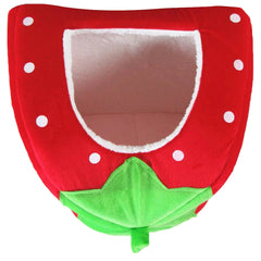 Foldable Pet House Strawberry Cat Bed Portable Entrance Pet Puppy Cave Sofa Cat Tent Sleeping Bed for Cats Dog